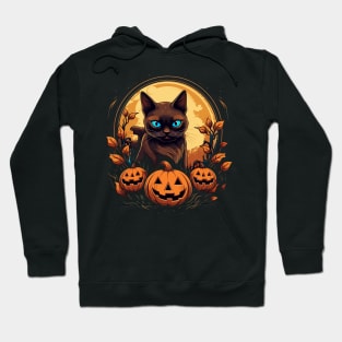 Siamese Cat Halloween Hoodie